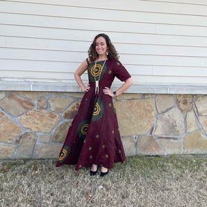 Size 6 custom dress. A-symmetrical shoulders